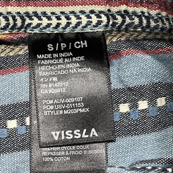 Vissla Mens Striped Multicolor Swim Shorts S/Ch - Picture 3 of 6